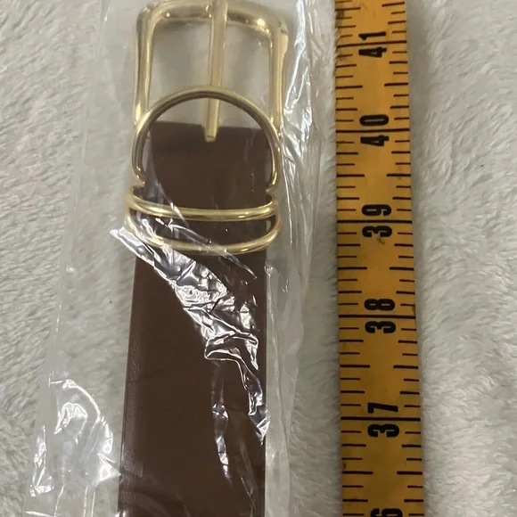 Brown Belt with Gold Buckle - Picture 7 of 15